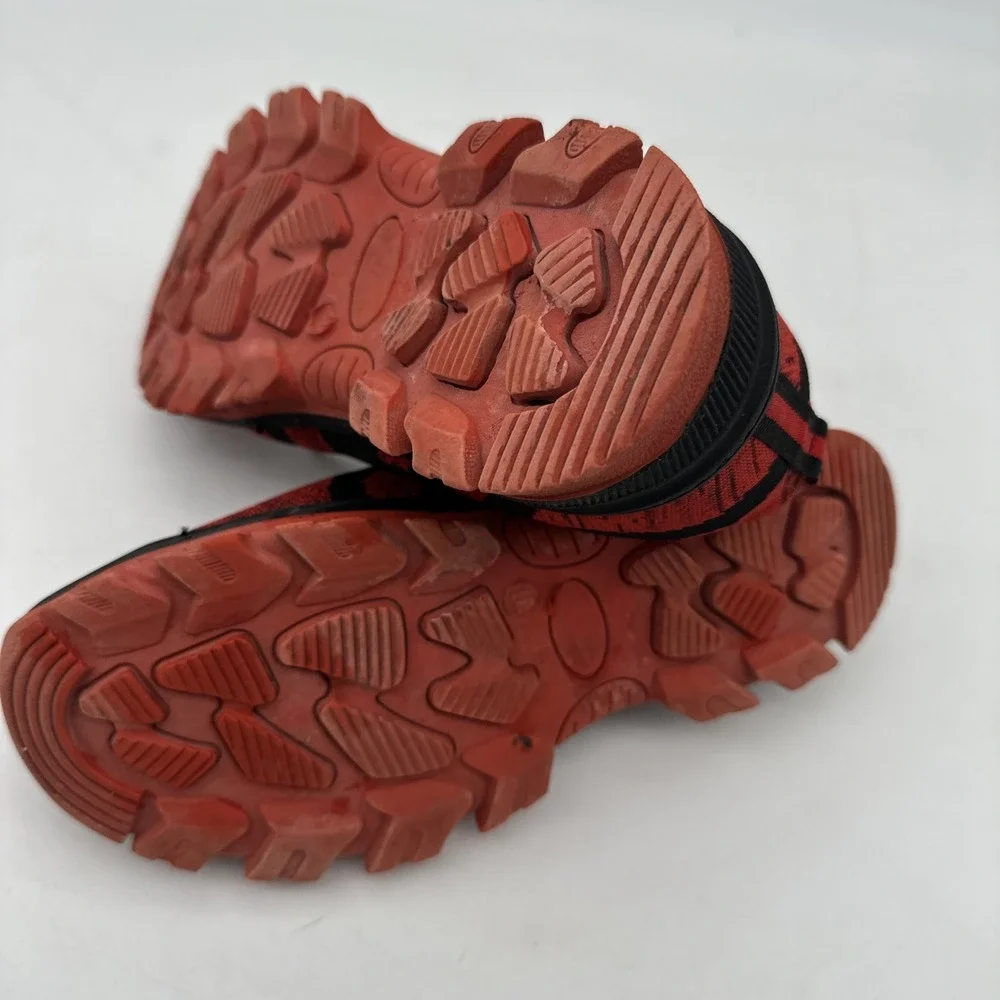 RED‎ WING Safety Steel Toe Black/Red Work Shoes Size 37/ US 6.5-7 EUC